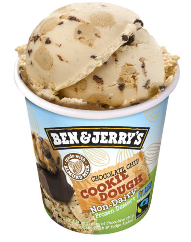 גלידות בן אנד ג'ריס (Ben & Jerry's) – גלידת בצק עוגיות (Cookie Dough) טבעונית