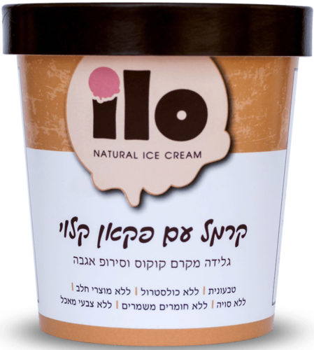 גלידות אילו (ilo) – גלידת קרמל עם פקאן קלוי