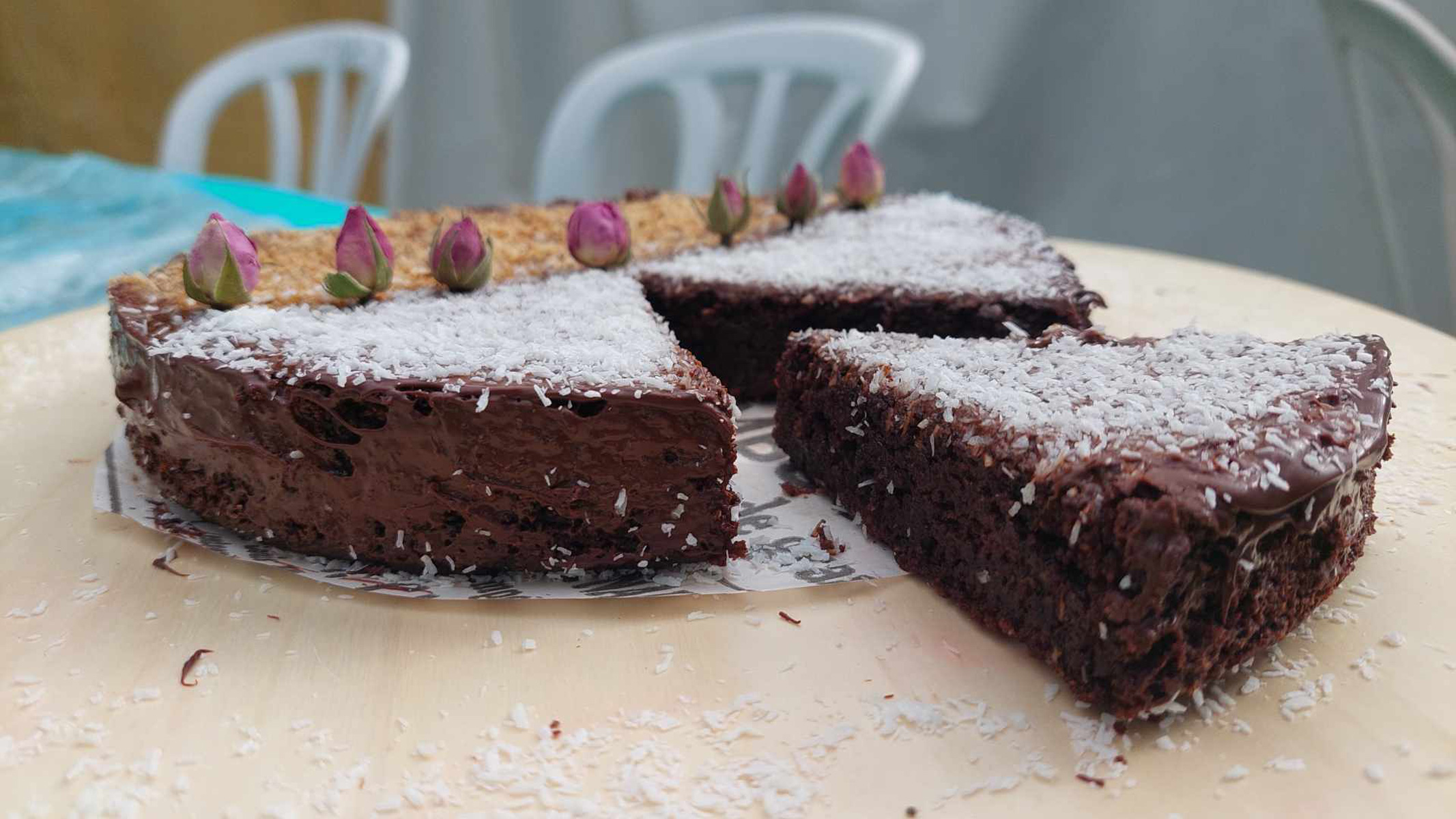עוגת שוקולד עם קמח שקדים