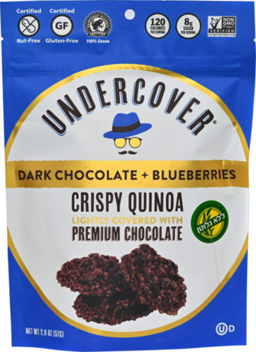 חטיפי אנדרקאבר (Undercover) – חטיף קינואה עם שוקולד מריר